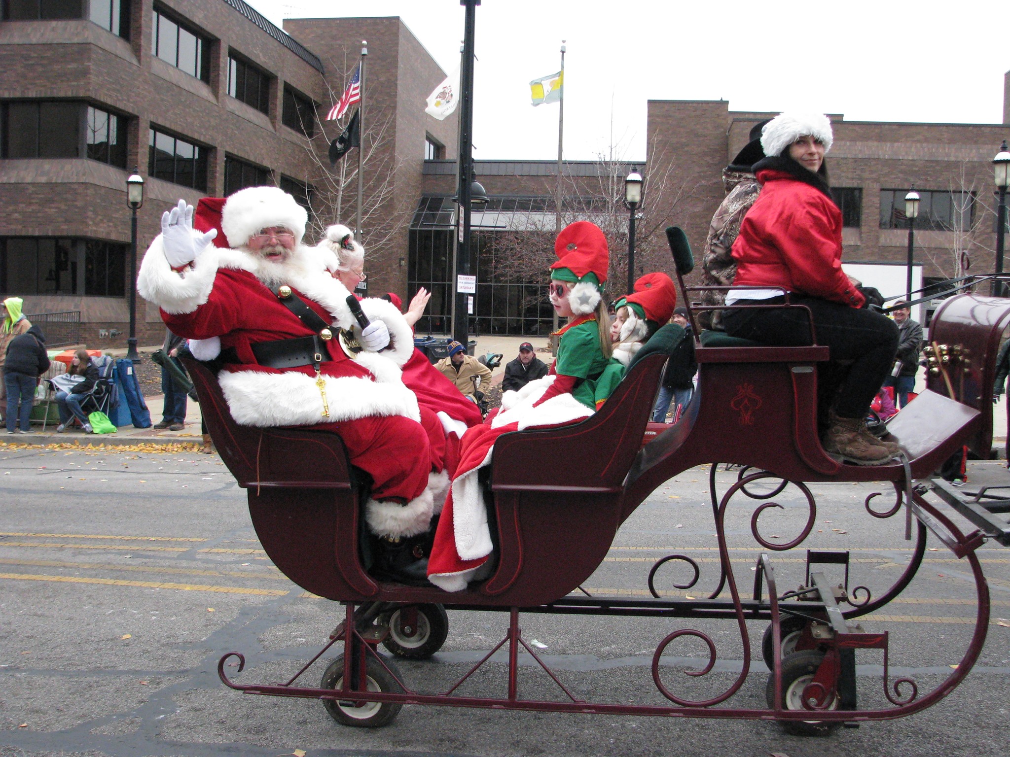 Santa Parade on Belleville's Main Street